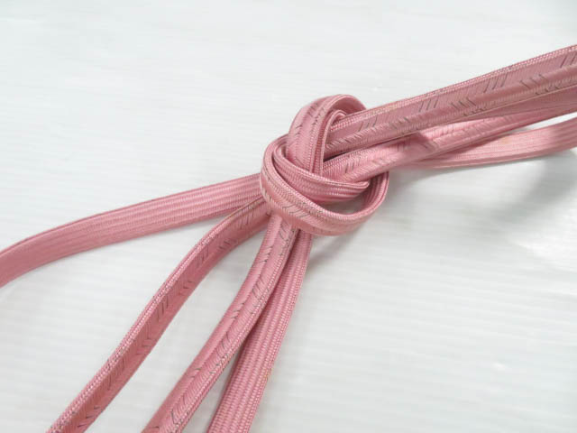 リサイクル　和装小物　帯締め　変わり組　手組　金属糸